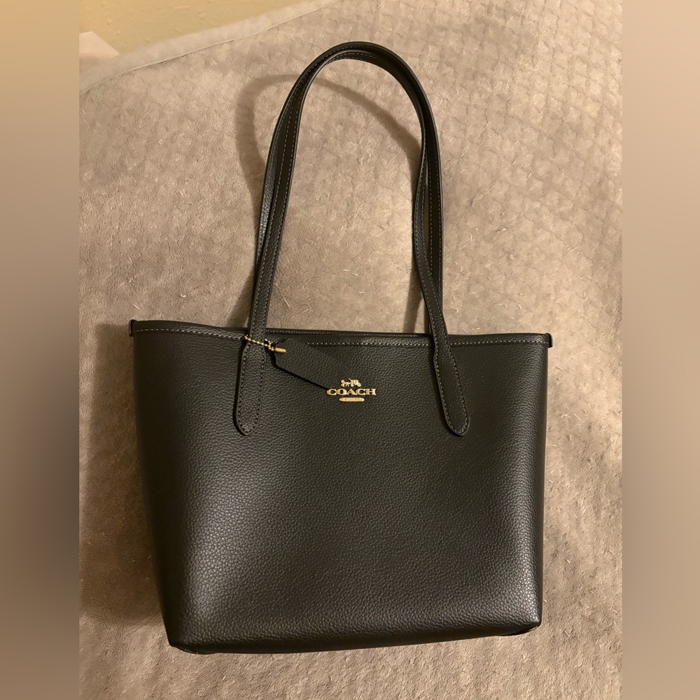 Coach Small City Tote in Black LIKE NEW